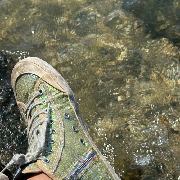 Golden Goose Deluxe Francy High Top Sequin Sneakers 37 - Picture 8 of 8